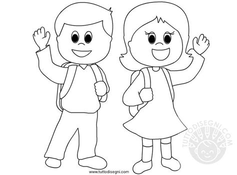 Disegni Da Colorare Di Bambini A Scuola Tuttodisegni The Best Porn Website