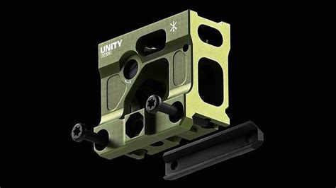 model unity tactical fast micro mount vr ar  poly cgtrader