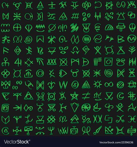 digital green matrix  computer code symbols vector image