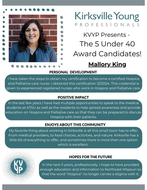 Kirksville Young Professionals - 2019 "5 Under 40" award nominees