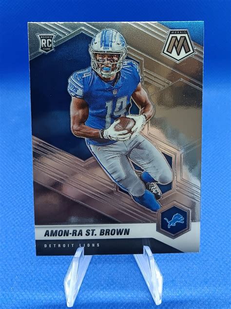 Panini Mosaic Rookies Silver Prizm Amon Ra St Brown Rc