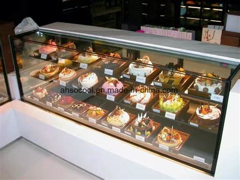 Led Light Upright Pastry Showcase Fridge For Cake Display China Cake