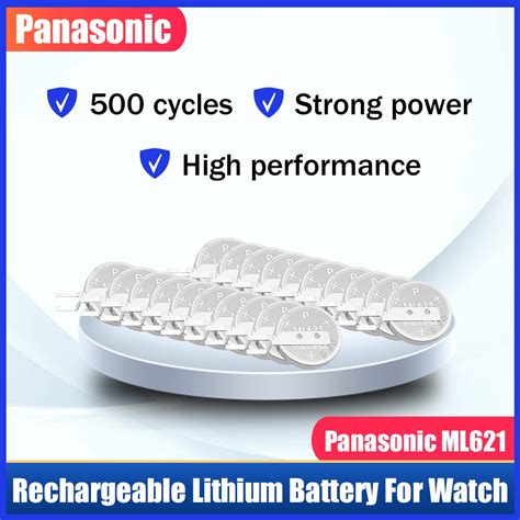 Original Panasonic ML621 ML 621 MS621 3V Li-ion Rechargeable Battery ...