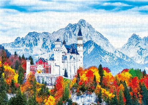 Neuschwanstein Castle In Fall 500 Pieces Puzzlelife Serious Puzzles