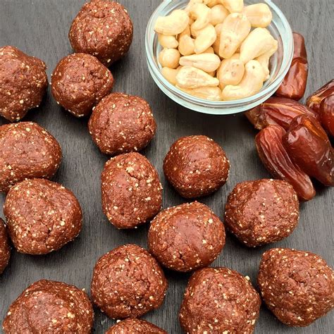 Nutty Chocolate No Bake Energy Bites Milk Honey Nutrition