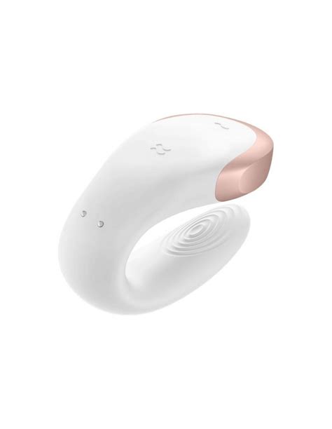Satisfyer Double Love Blanco Con Aplicación - Divino Placer