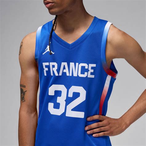 Maillot Victor Wembanyama Team France Jordan Limited Road Basket4Ballers