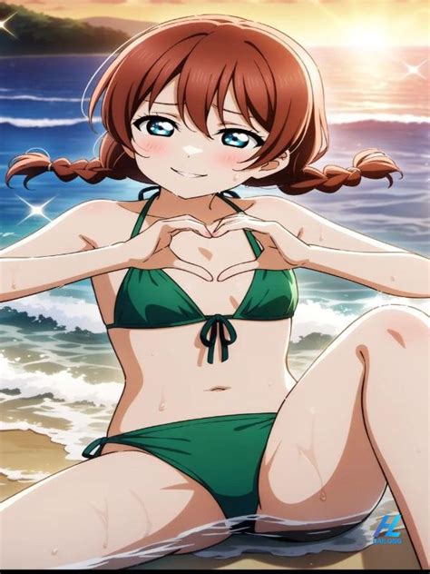 35 Tác phẩm gái xinh anime mặc bikini Nữ thần khoe dáng