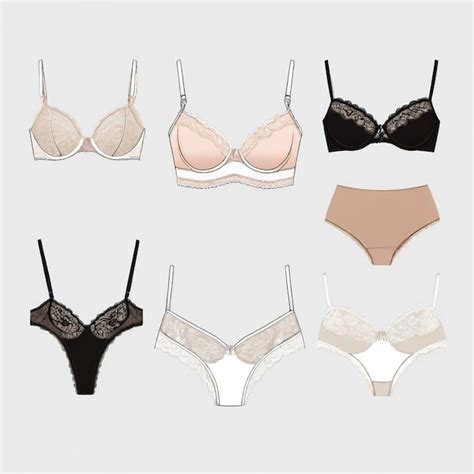 Vector De Lingerie Em Fundo Branco Isolado De Alta Qualidade Vetor Premium Gerado IA