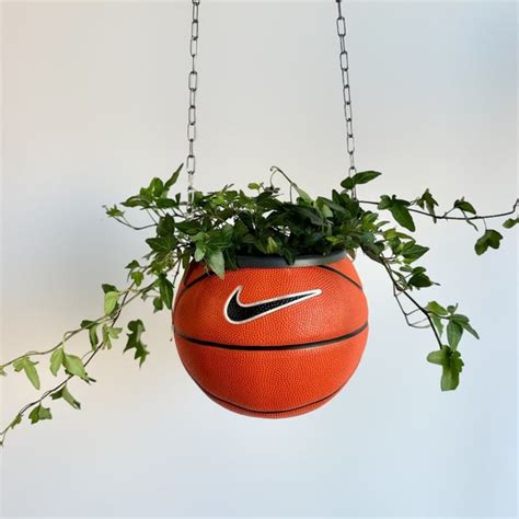 Basketball Planter Etsy