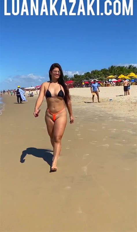 Naughty Exhibitionist Luana Kazaki Showing Her Pussy On The Beach Cnn Amador