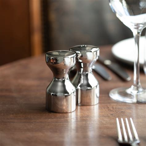 Limbrey Bright Salt And Pepper Shakers Set Stainless Steel Basen