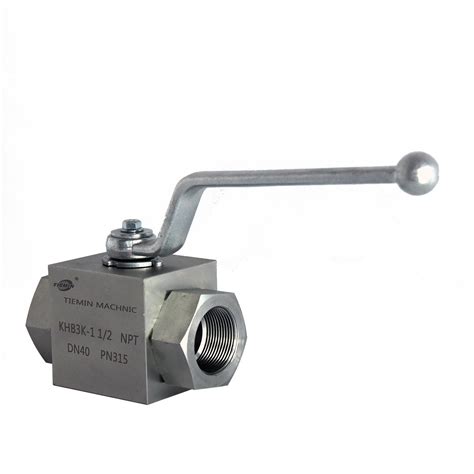 KHB3K Type Carbon Steel NPT 1 1 2 High Pressure Ball Valve Flow Control