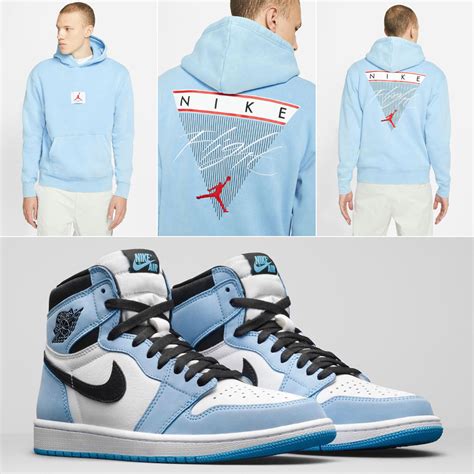 Air Jordan 1 High University Blue Hoodie to Match