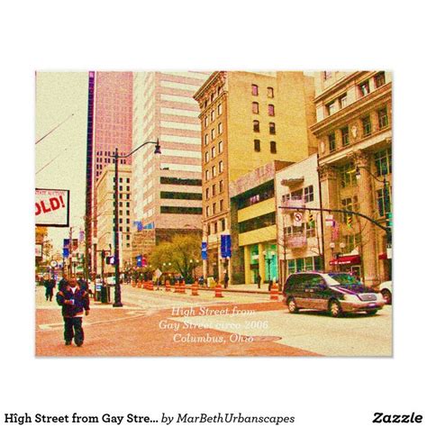 H Gh Street From Gay Street In Graffiti Colors Poster City Scene Graffiti Murals Poster Colour