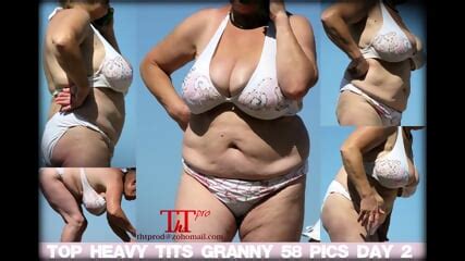 Huge Tits Grannies And Matures At The Beach