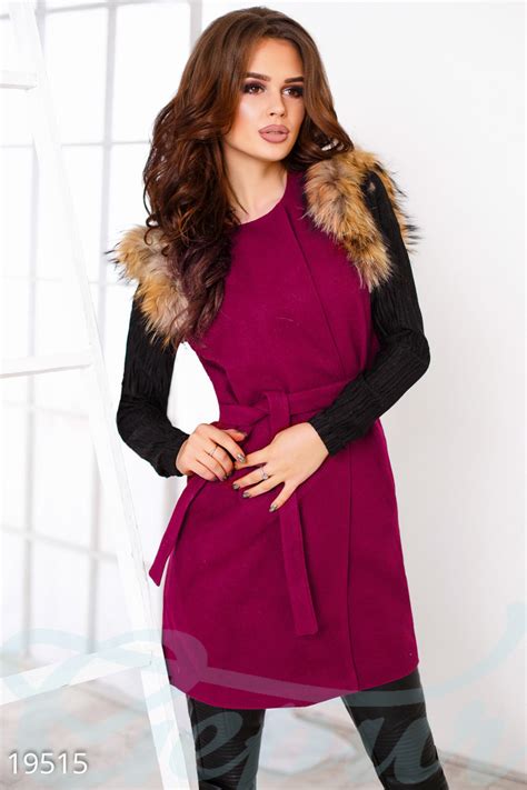 Жилет с мехом (арт. ) ♡ интернет-магазин Gepur