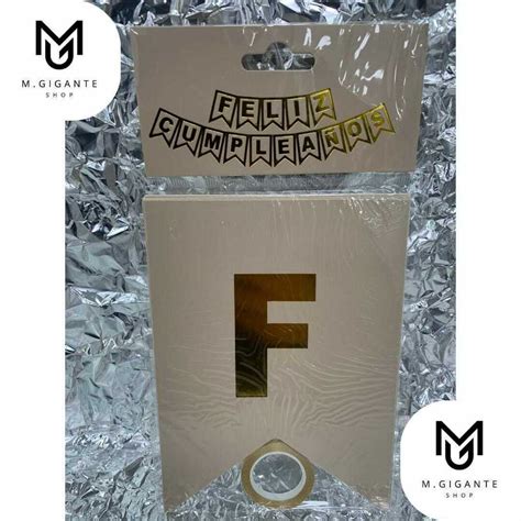 Banderin Guirnalda Feliz Cumpleaños Nude y Matte