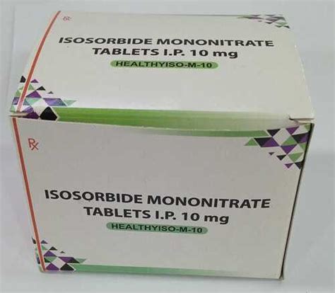 Isosorbide Mononitrate Tablets 10 Mg At Best Price In Mumbai Healthy Inc