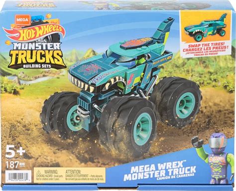 Mattel Mega Construx Hot Wheels Mega Wrex Monster Truck Building Set Shopstyle Games Puzzles