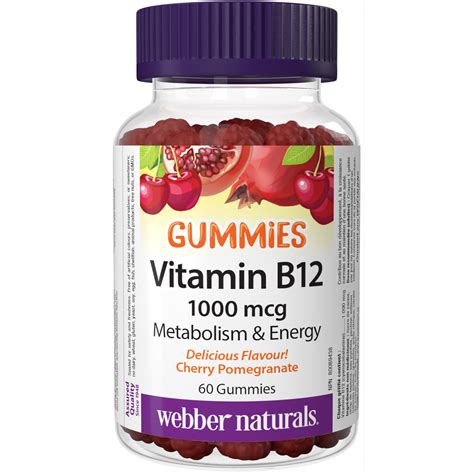 Vitamin B12 1000 Mcg Gummies Webber Naturals