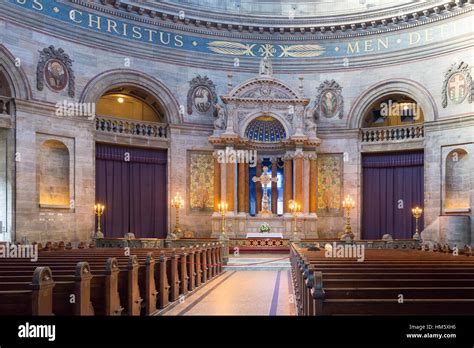 Inside The Marble Church Copenhagen Denmark Stock Photo Alamy
