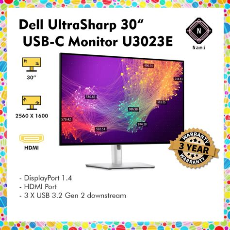 CTO ULTRASHARP 30 USB-C HUB MNTR U3023E 75.62CM 30 EXP 9/30/23 (1025601694272.1-CTO)