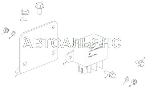 5344.3770005-10 Установка реле подогревателя ЯМЗ-534 (Чертеж № 96 ...