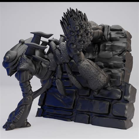 Hot Goblin 蜘蛛キノコ ミニチュア ホットゴブリン 遺跡の壁をよじる怪物