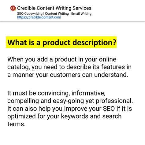 content writer  writing product descriptions copywriter