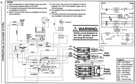 Wiring Diagram For A Single Intertherm E Electric Furnace For