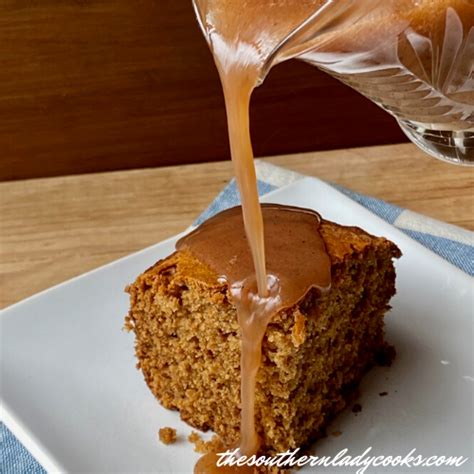 Sorghum Cake With Cinnamon Sauce The Southern Lady Cooks