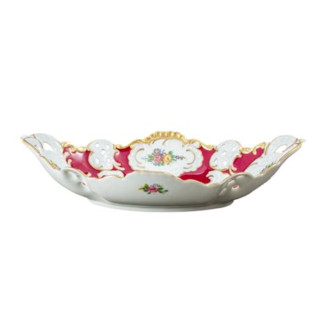 Barock Korb Schale Oval Cm Dekor Residenz Purpur