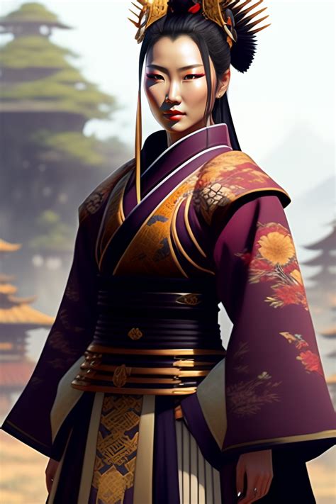 Lexica Concept Art Of A Beautiful Samurai Woman Kimono Trousers