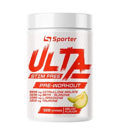 Sporter ULTA Stim Free Pre-workout 350 грамм купить предтренировочные ...