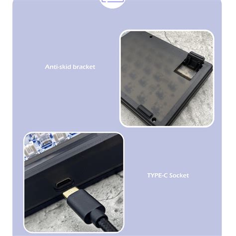 In Stockciy Gas Hot Swap Rgb Gaming Mechanical Keyboard Kit Wiredsupport Diy Gasket