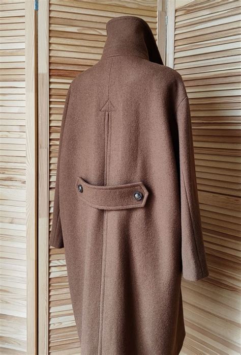 Luxury Nude Woolen Coats Oversize Long Winter Coat Double Breast Notched Artofit
