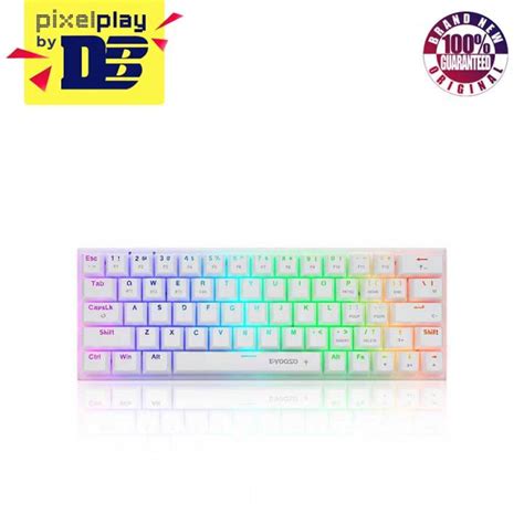 E Yooso Z Tri Mode Rgb Keys Hot Swappable Mechanical Keyboard White Brown Switch Lazada Ph
