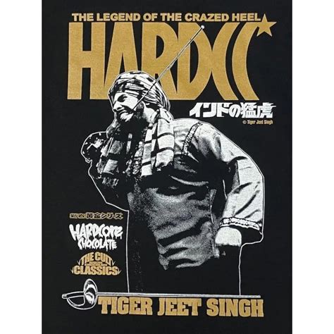 タイガージェットシン 狂える虎 サーベルブラック Tシャツ Hardcore Chocolate ハードコアチョコレート 新日本プロレス NJPW メール便対応 t tjs