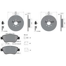 TEXTAR BREMSSCHEIBEN 257mm BELÄGE VORNE passend für FIAT GRANDE PUNTO