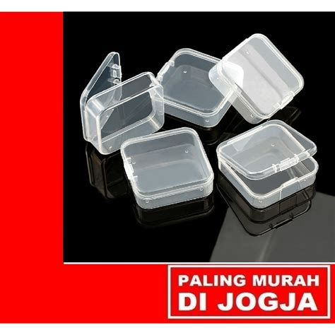 jual  kotak mika mini cm  cm  cm perhiasan mini mm
