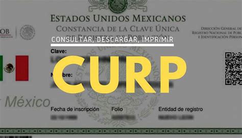 CONSULTAR DESCARGAR e IMPRIMIR CURP Guía paso a paso