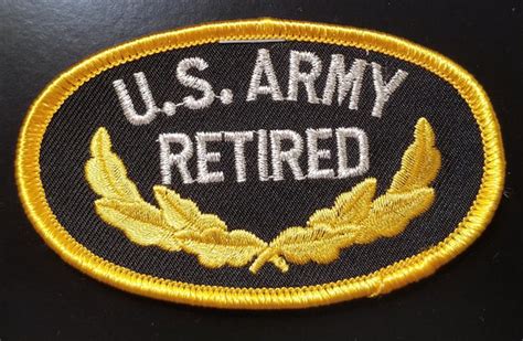 "U.S. Army Retired" Patch – National Desert Storm Memorial Association