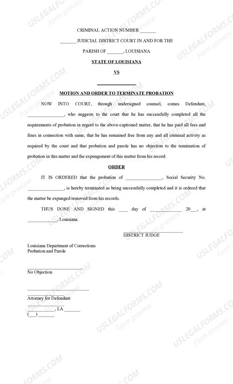 Motion To Get Off Probation Early at Nancy Hickman blog