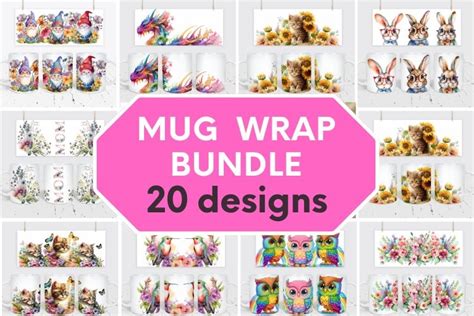 Full Wrap Mug Sublimation Templates Graphic By MariShop99 Creative