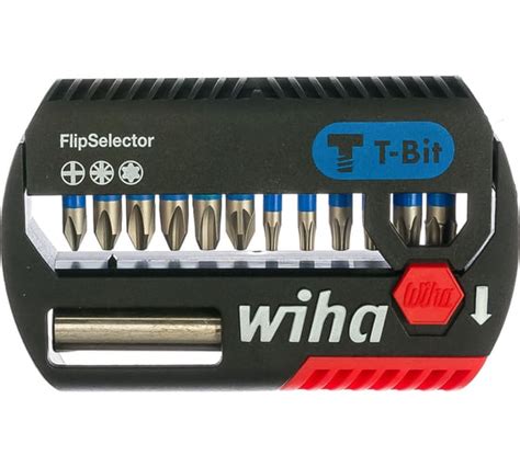 Набор бит FlipSelector T-Bit 25, 25 мм, PH/PZ/TORX/битодержатель WIHA ...