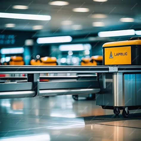Premium Photo | Precision Luggage Management by AI Robots at Airport
