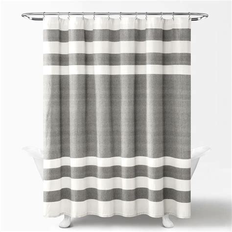 Breakwater Bay 100 Cotton Striped Single Shower Curtain And Reviews