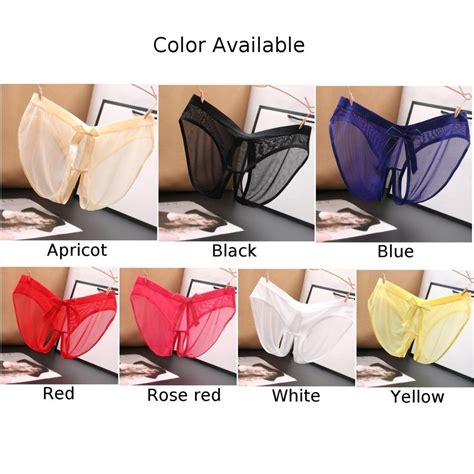 HOT SALE Sexy Womens Lace Panties Open Crotch Thong G String Briefs Crotchless Underwear