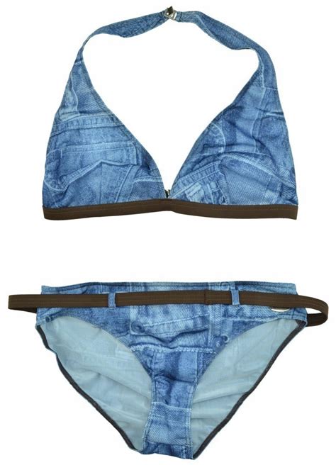 Fashy Bikini Str J K Pielowy D Insowy Jeans B S Cena Opinie Dwucz Ciowe